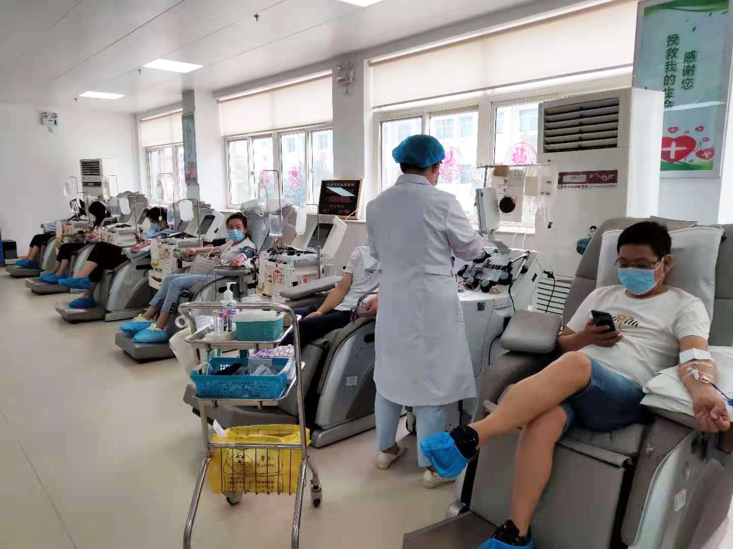 單采成分血、機采血小板獻(xiàn)血中